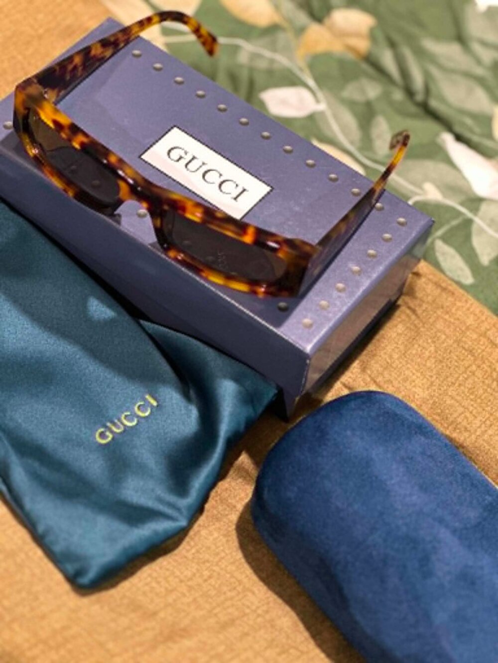 Gucci Model: GG1278SA Color code: 001 (Havana/Tortoise frame with dark lenses) - Picture 2 of 4